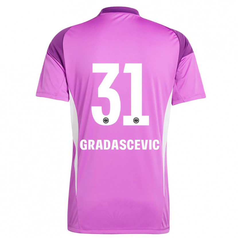 Danxen Kinder Meris Gradascevic #31 Trikot Flieder Weiß Torwarttrikot 2025/26