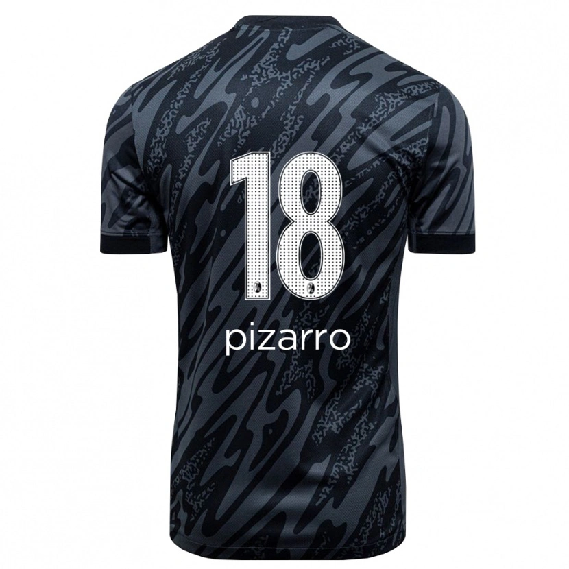 Danxen Kinder Théodore Pizarro #18 Trikot Schwarz Weiß Torwarttrikot 2025/26