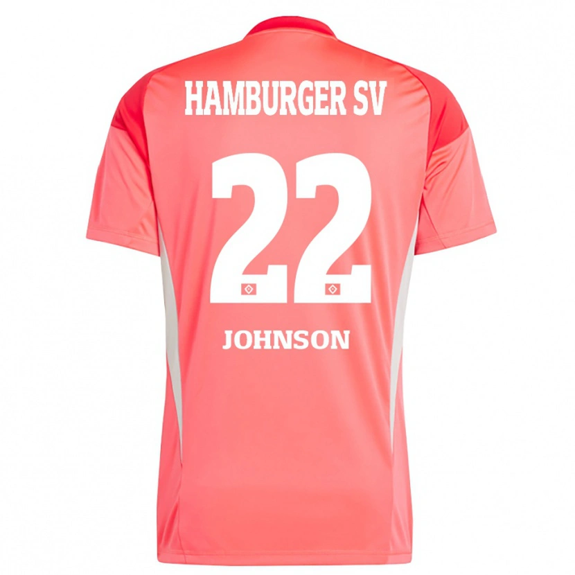 Danxen Kinder Emmanuel Johnson #22 Trikot Rot Orange Torwarttrikot 2025/26