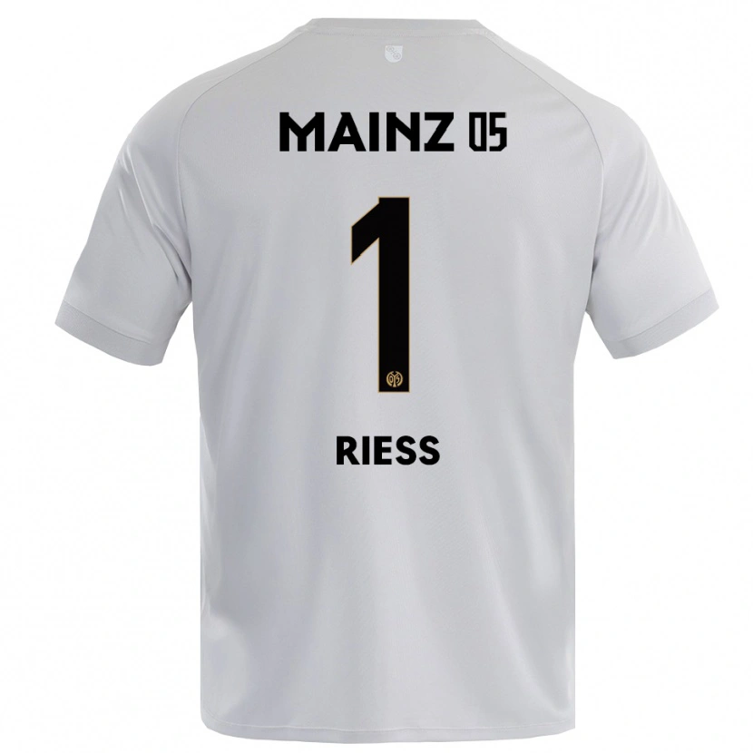 Danxen Kinder Lasse Rieß #1 Trikot Hellgrau Blau Torwarttrikot 2025/26