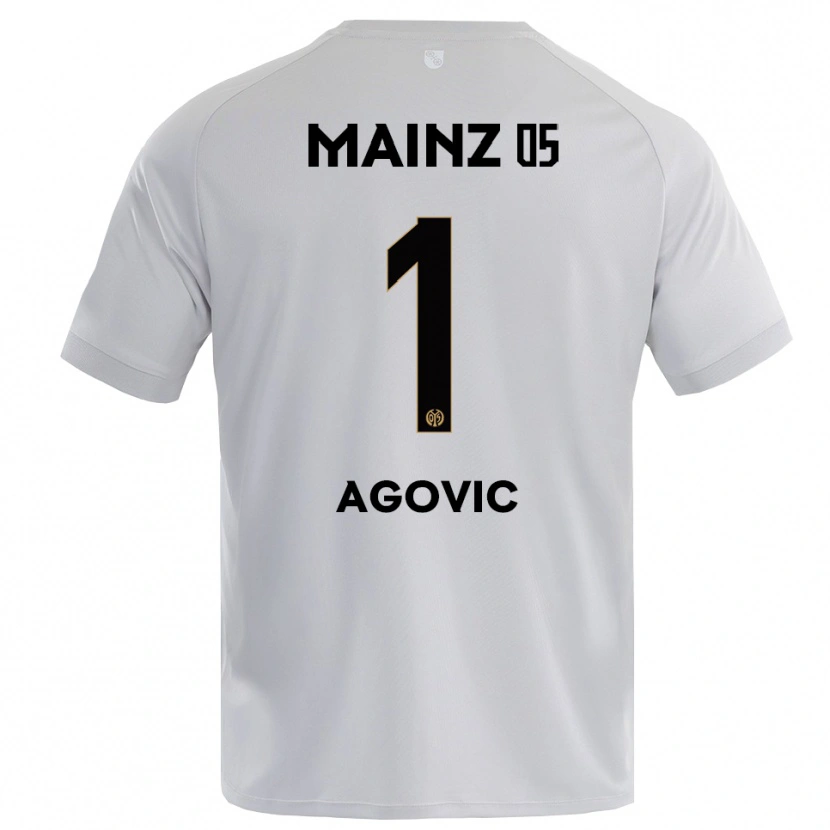Danxen Kinder Daris Agovic #1 Trikot Hellgrau Blau Torwarttrikot 2025/26