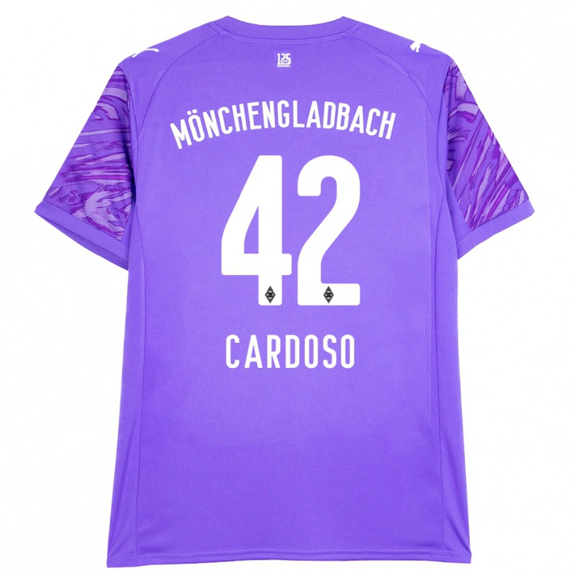 Danxen Kinder Tiago Pereira Cardoso #42 Trikot Flieder Weiß Torwarttrikot 2025/26