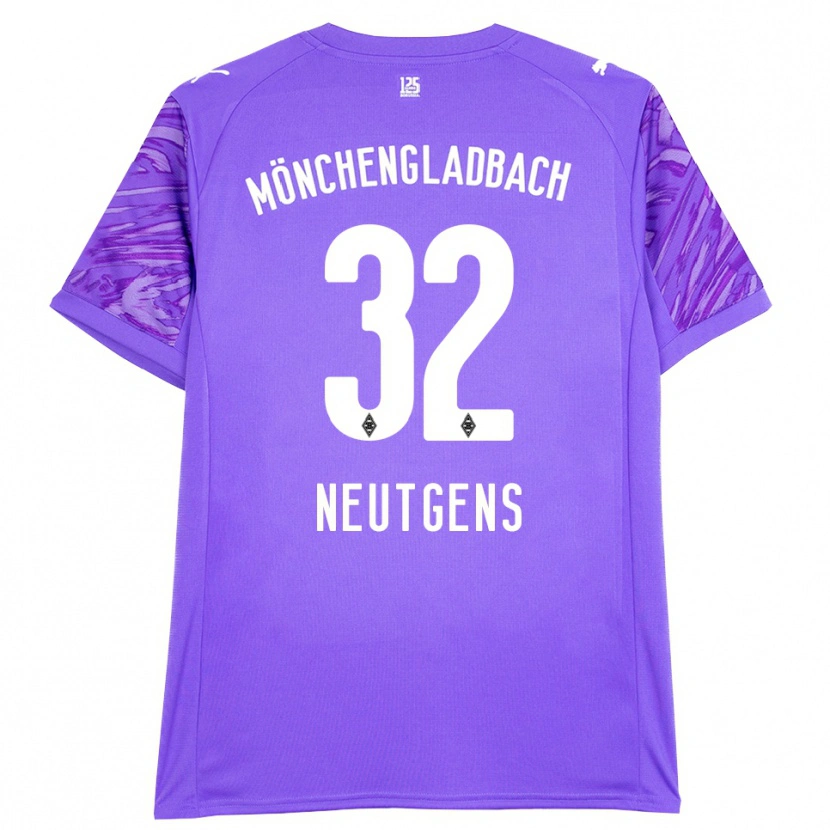 Danxen Kinder Maximilian Neutgens #32 Trikot Flieder Weiß Torwarttrikot 2025/26