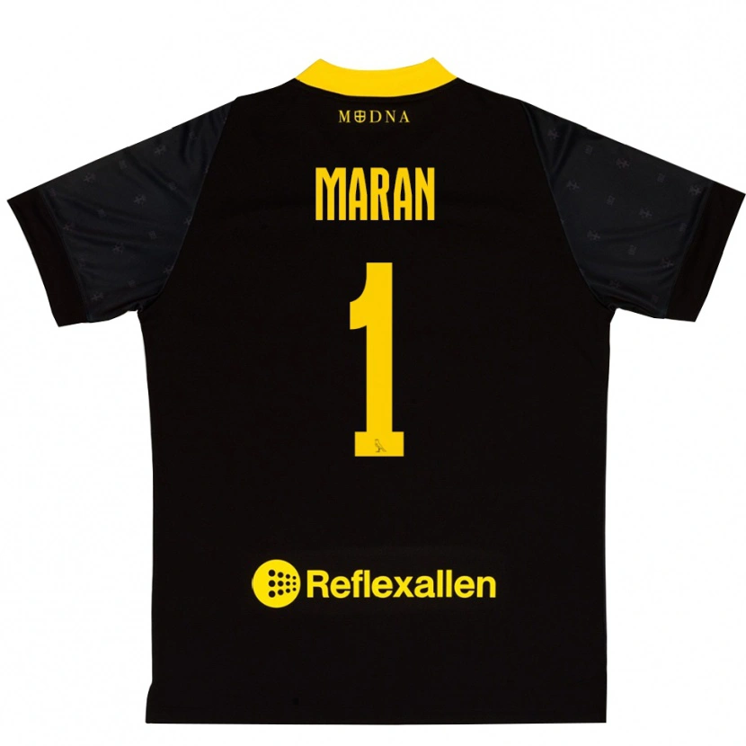Danxen Kinder Andrea Maran #1 Trikot Schwarz Gelb Torwarttrikot 2025/26