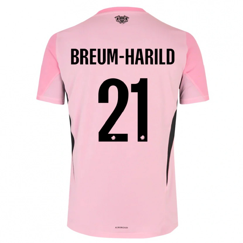 Danxen Kinder Tobias Breum-Harild #21 Trikot Pink Schwarz Torwarttrikot 2025/26
