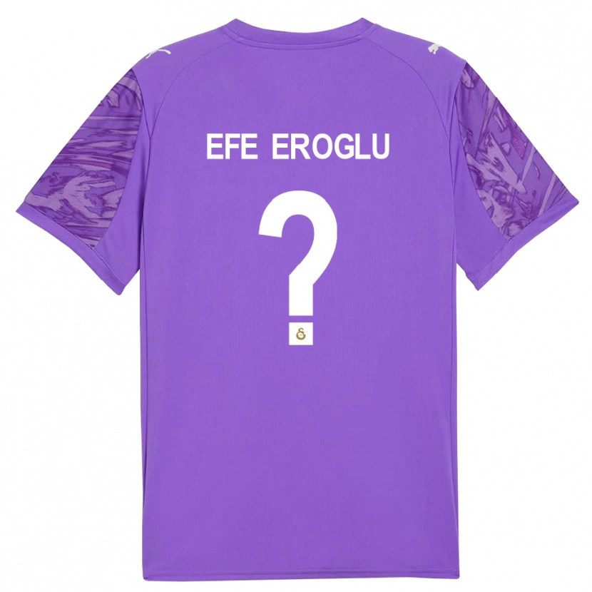 Danxen Kinder Cem Efe Eroğlu #0 Trikot Lila Weiß Torwarttrikot 2025/26