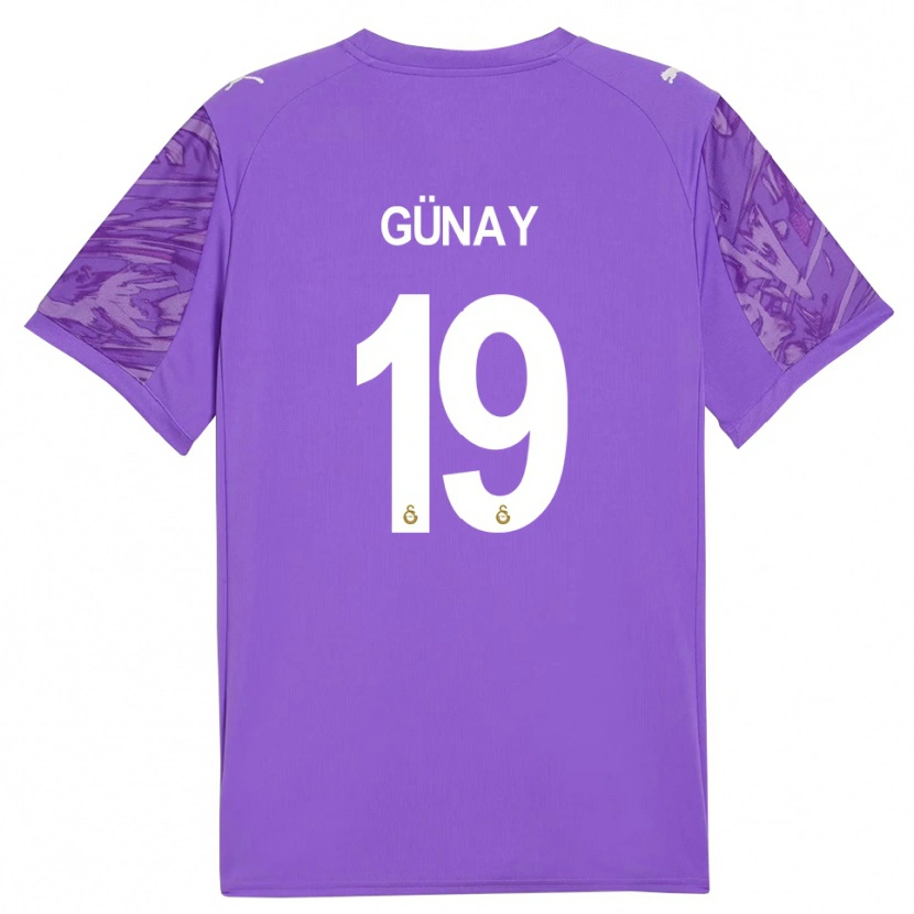 Danxen Kinder Günay Güvenç #19 Trikot Lila Weiß Torwarttrikot 2025/26