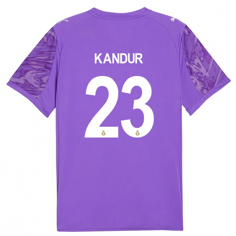 Danxen Kinder Müge Kandur #23 Trikot Lila Weiß Torwarttrikot 2025/26