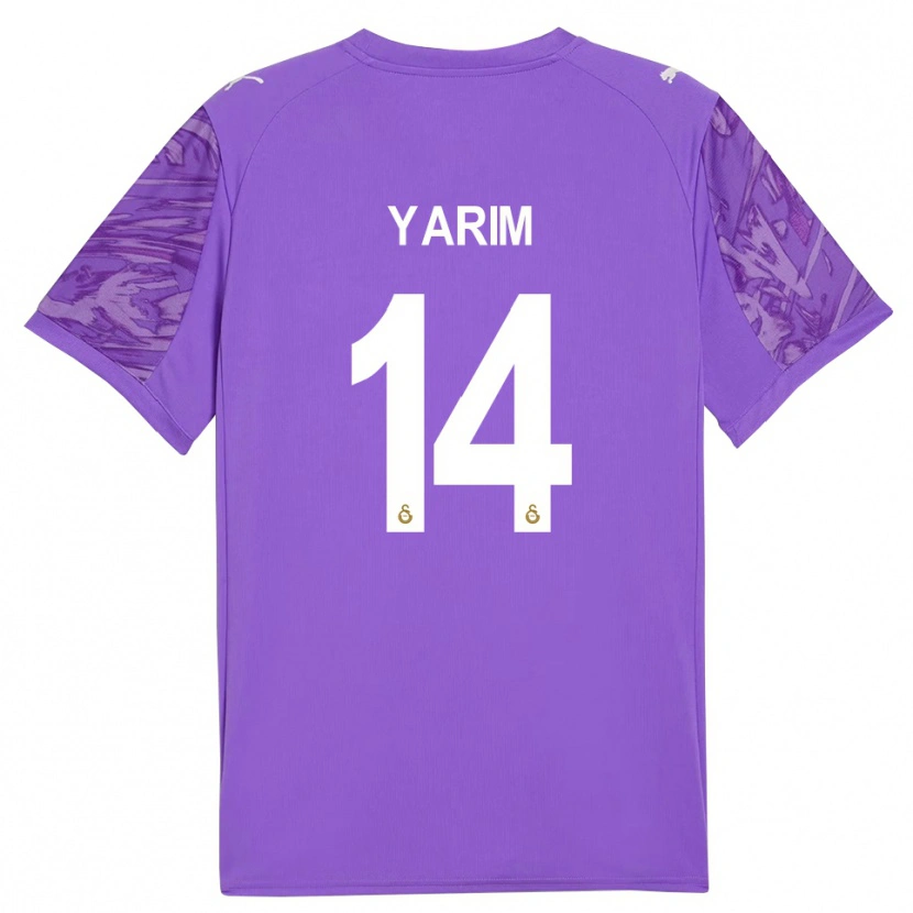 Danxen Kinder Esra Yarım #14 Trikot Lila Weiß Torwarttrikot 2025/26