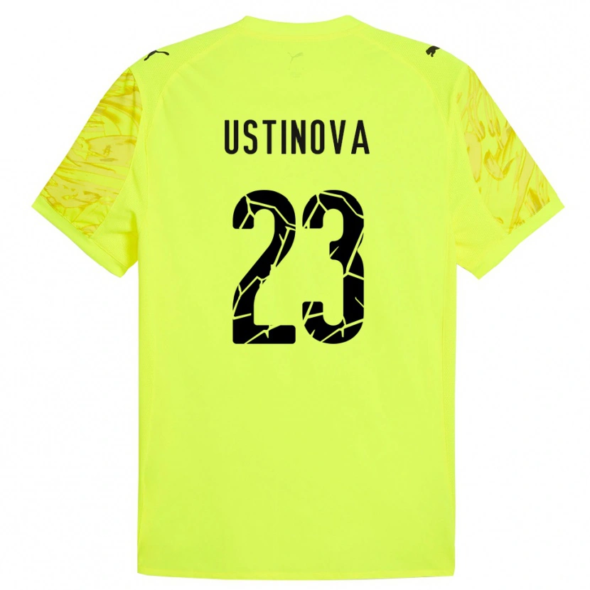 Danxen Kinder Liudmyla Ustinova #23 Trikot Grün Gelb Torwarttrikot 2025/26
