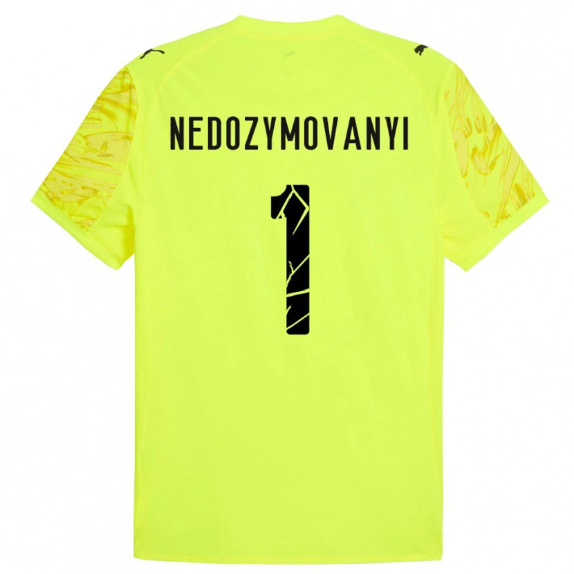 Danxen Kinder Artem Nedozymovanyi #1 Trikot Grün Gelb Torwarttrikot 2025/26