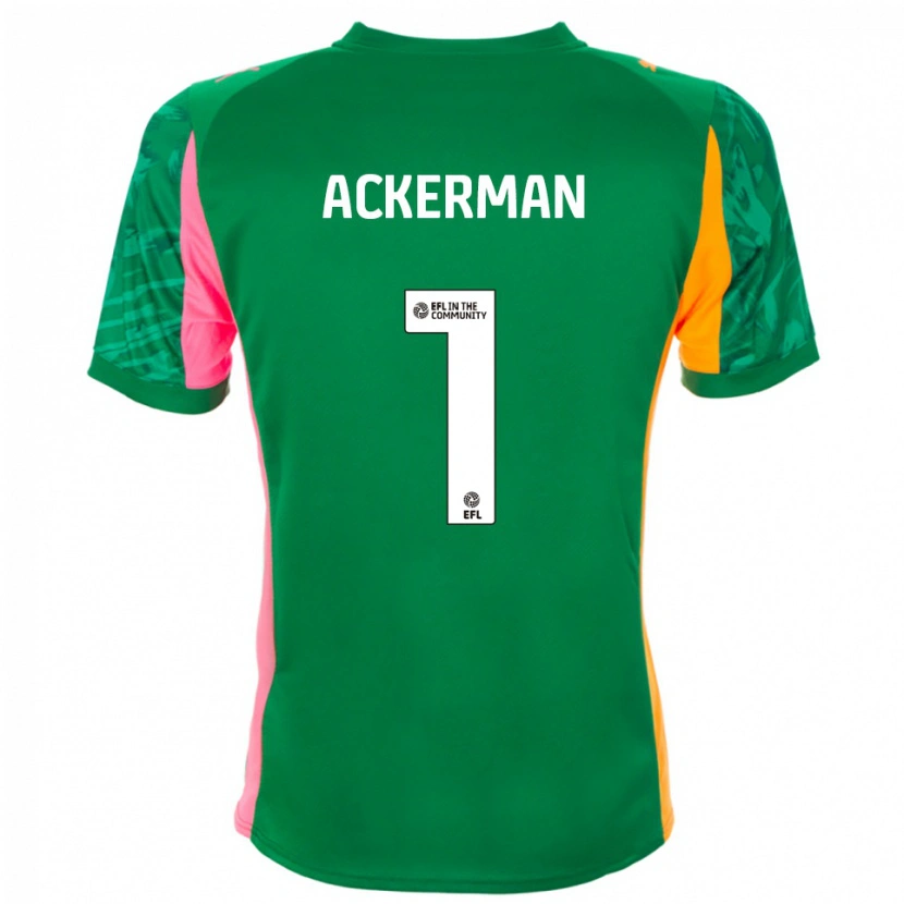 Danxen Herren Emily Ackerman #1 Trikot Grün Orange Torwarttrikot 2025/26