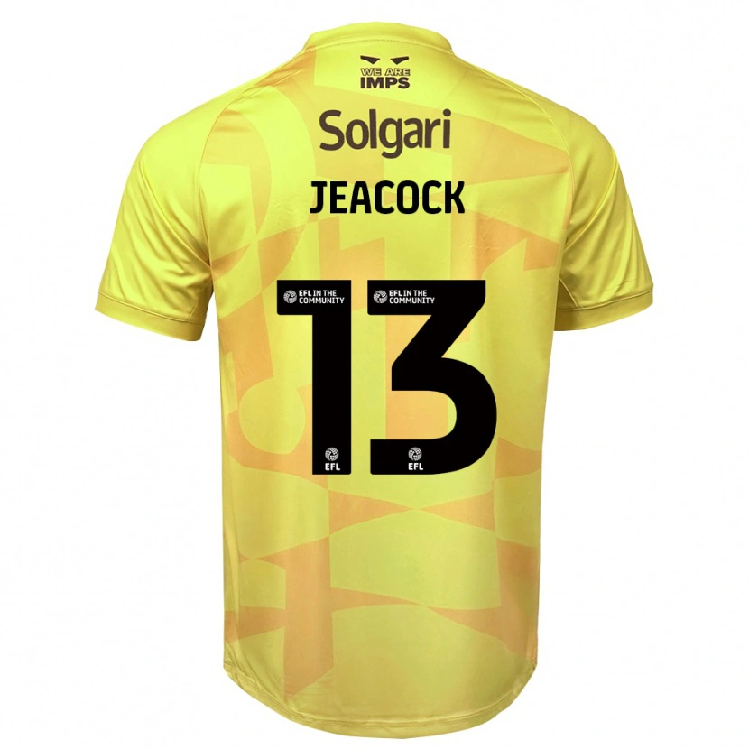 Danxen Herren Zach Jeacock #13 Trikot Gelb Schwarz Torwarttrikot 2025/26
