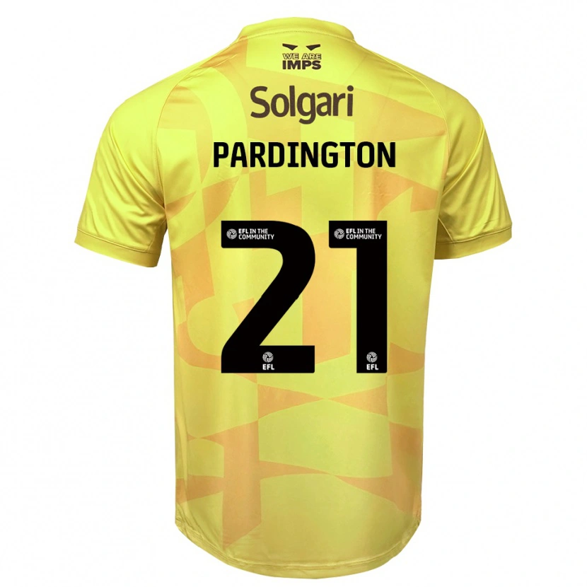 Danxen Herren Jamie Pardington #21 Trikot Gelb Schwarz Torwarttrikot 2025/26
