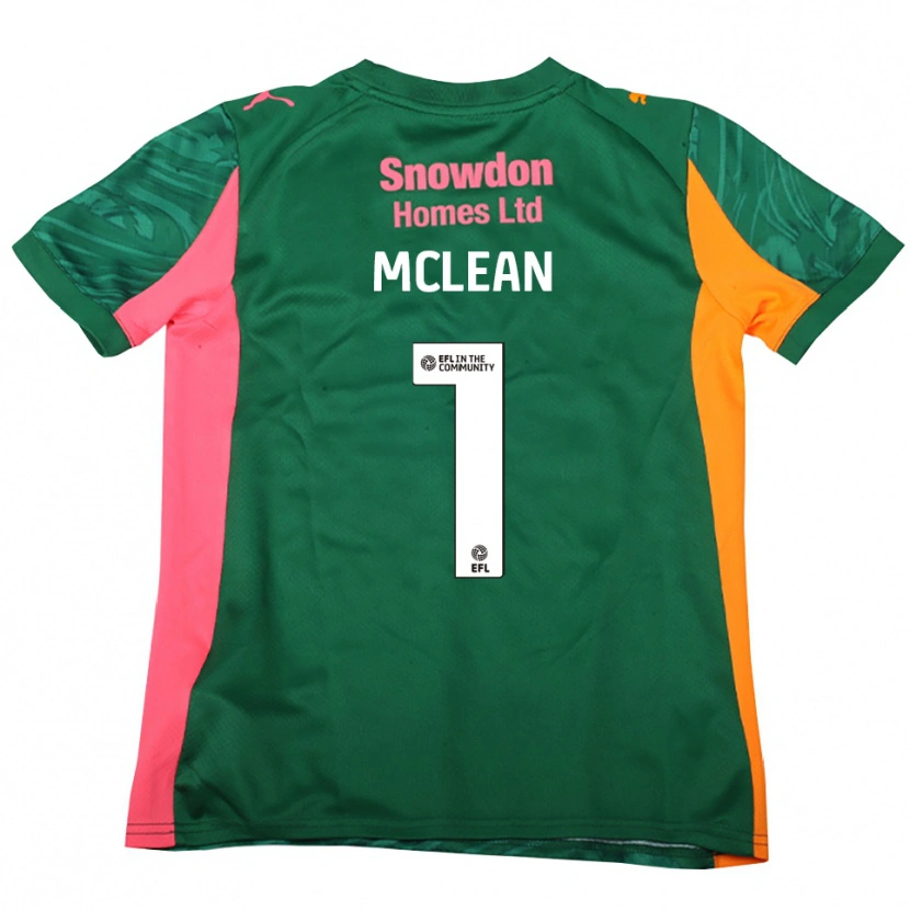 Danxen Herren Katie Mclean #1 Trikot Dunkelgrün Rosa Torwarttrikot 2025/26