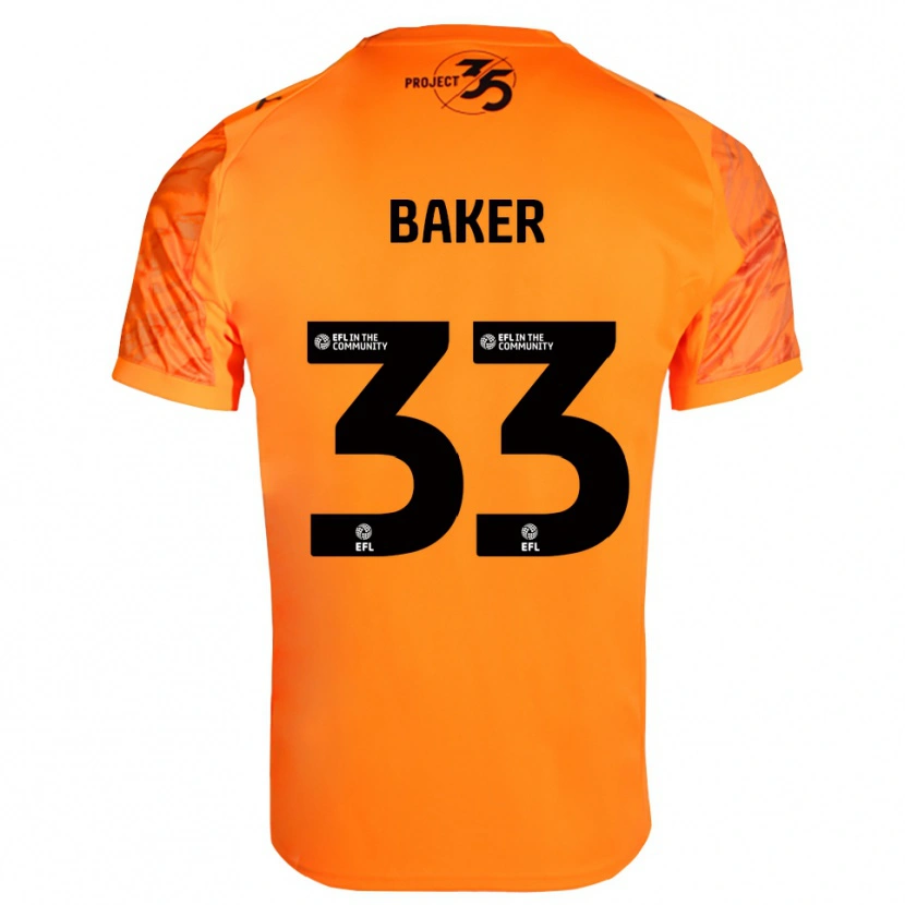 Danxen Herren Zak Baker #33 Trikot Orange Schwarz Torwarttrikot 2025/26