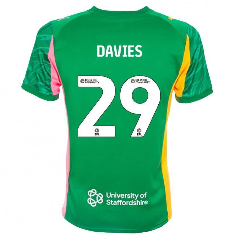 Danxen Herren Arron Davies #29 Trikot Grün Rosa Orange Torwarttrikot 2025/26