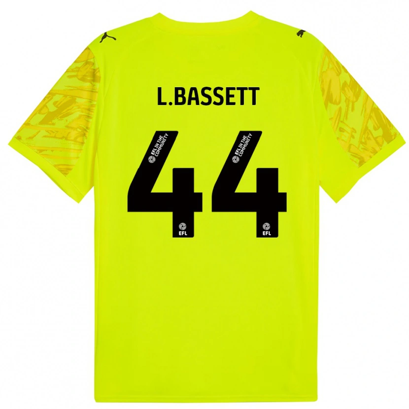 Danxen Herren Louis Bassett #44 Trikot Fluoreszierendes Grün Schwarz Torwarttrikot 2025/26