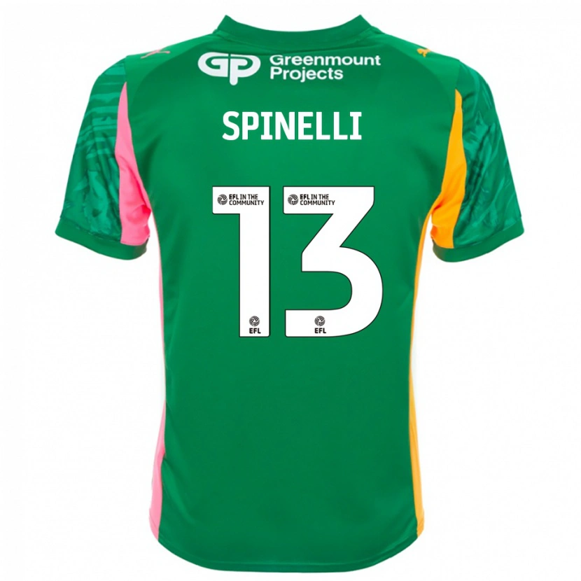 Danxen Herren Matteo Spinelli #13 Trikot Grün Rosa Orange Torwarttrikot 2025/26
