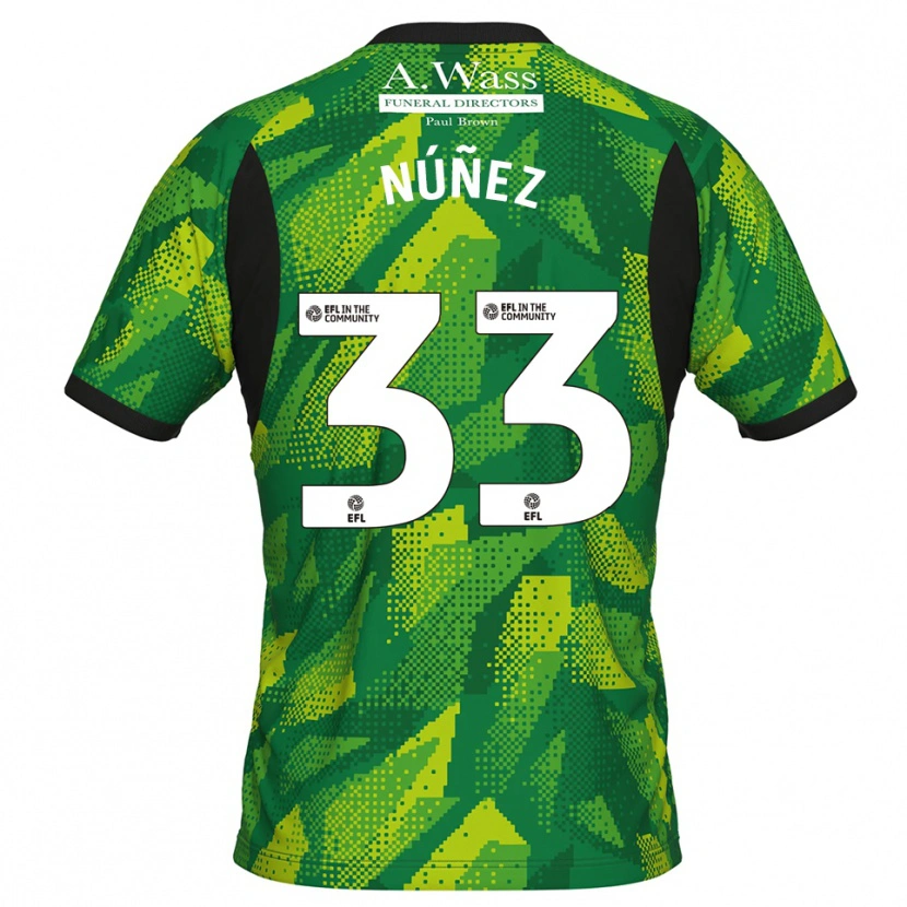 Danxen Herren Anthony Núñez #33 Trikot Grün Schwarz Torwarttrikot 2025/26