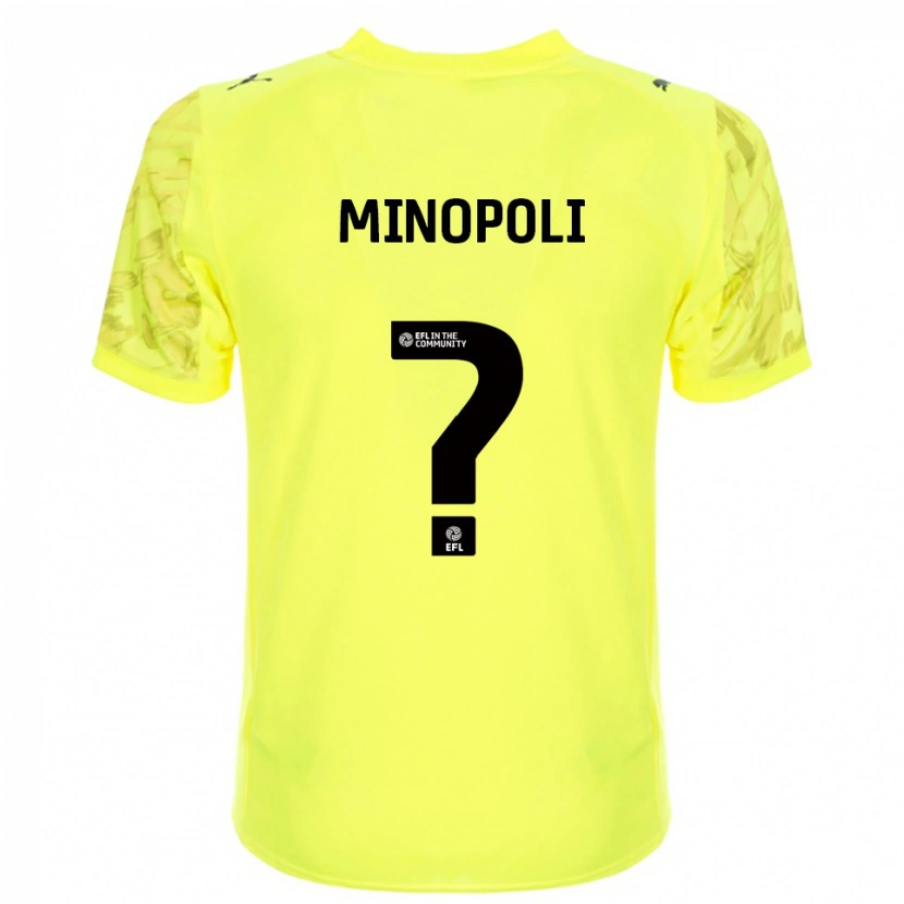Danxen Herren Giovanni Minopoli #0 Trikot Gelb Schwarz Torwarttrikot 2025/26
