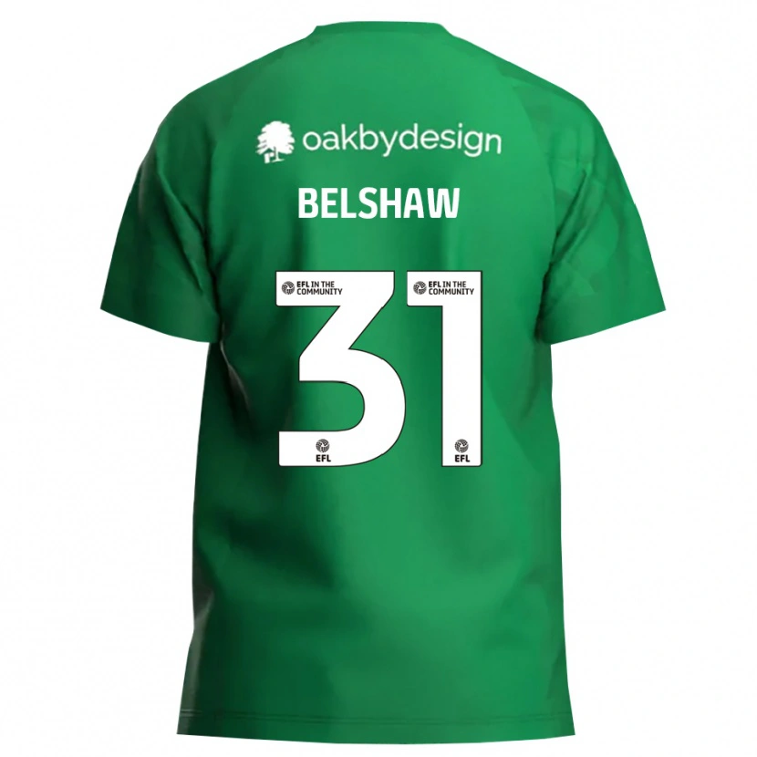 Danxen Herren James Belshaw #31 Trikot Grün Weiß Torwarttrikot 2025/26
