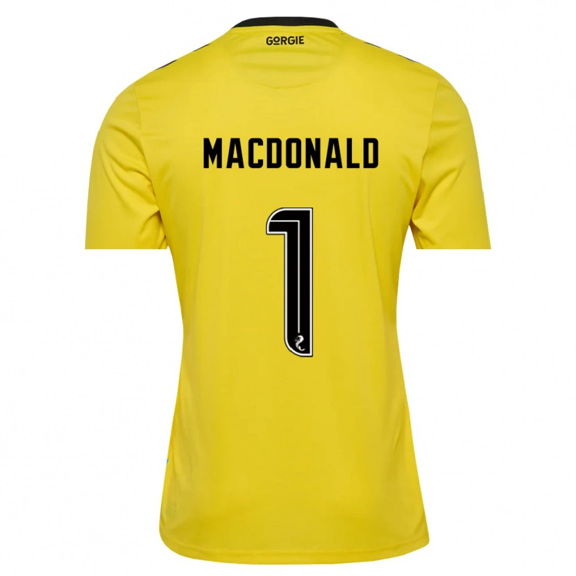 Danxen Herren Jamie MacDonald #1 Trikot Gelb Rot Schwarz Torwarttrikot 2025/26