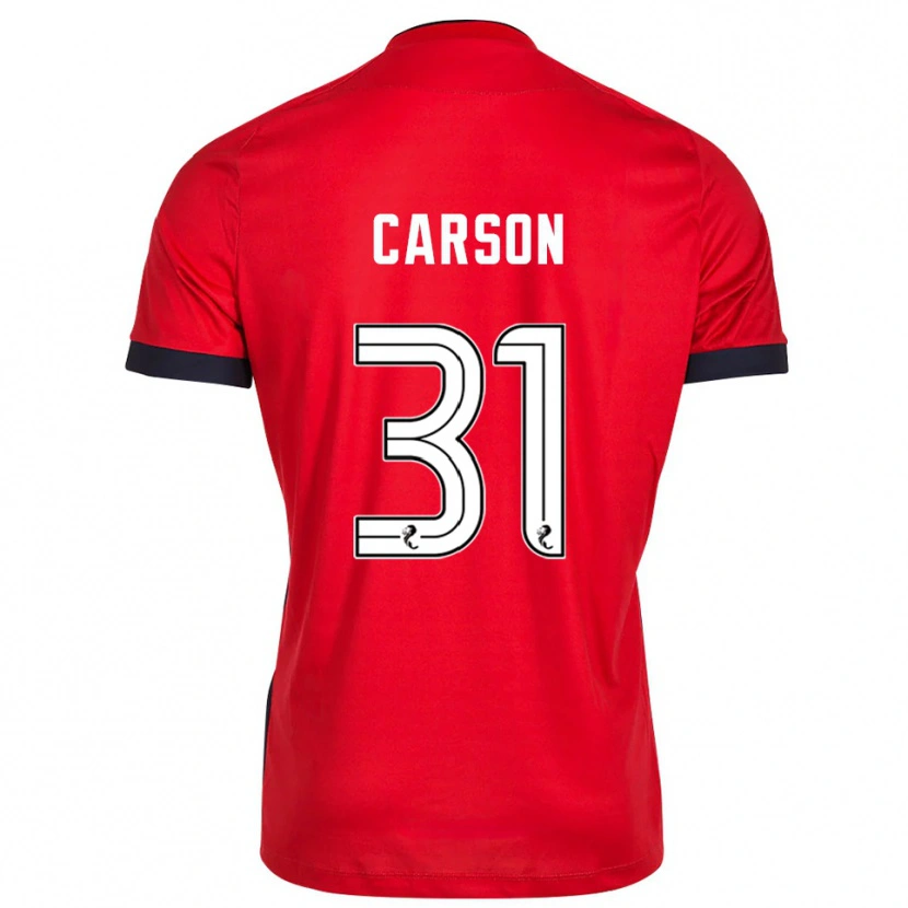 Danxen Herren Trevor Carson #31 Trikot Rot Weiß Torwarttrikot 2025/26