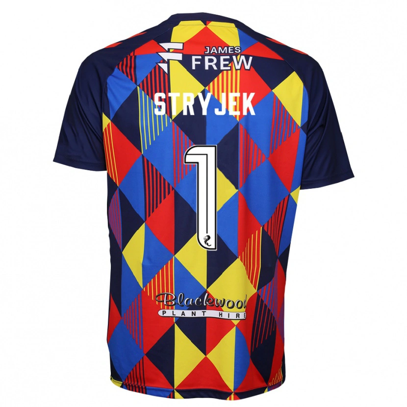Danxen Herren Maksymilian Stryjek #1 Trikot Königsblau Rot Torwarttrikot 2025/26
