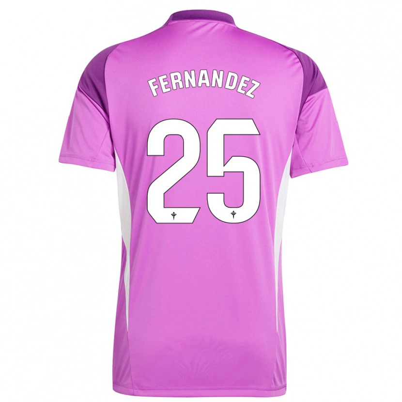 Danxen Herren César Fernández #25 Trikot Lila Weiß Torwarttrikot 2025/26