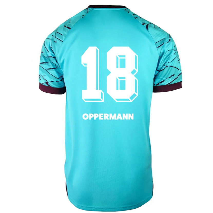 Danxen Herren Leo Oppermann #18 Trikot Himmelblau Lila Torwarttrikot 2025/26