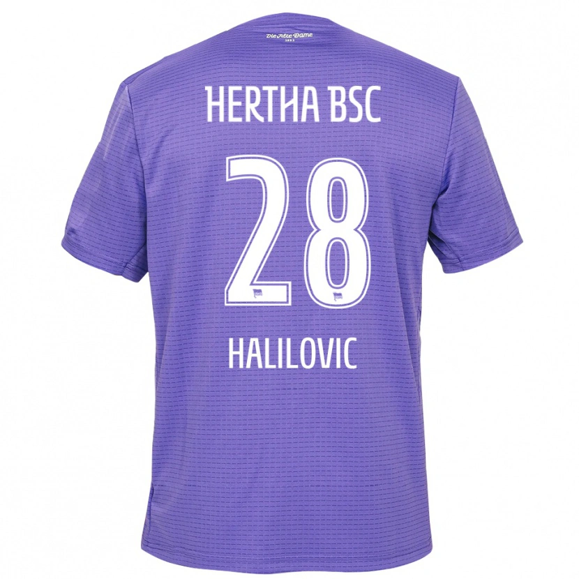 Danxen Herren Din Halilovic #28 Trikot Lila Weiß Torwarttrikot 2025/26