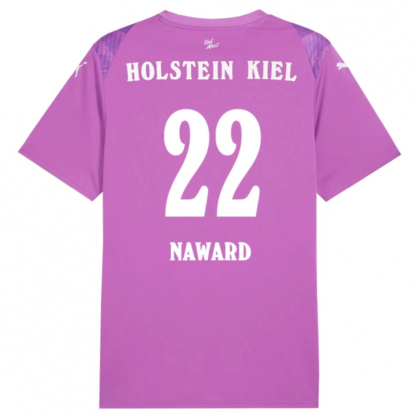 Danxen Herren Lela Naward #22 Trikot Lila Weiß Torwarttrikot 2025/26
