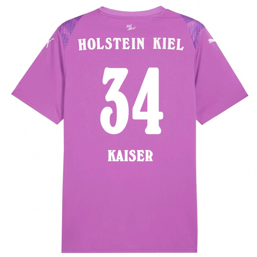 Danxen Herren Konstantin Kaiser #34 Trikot Lila Weiß Torwarttrikot 2025/26