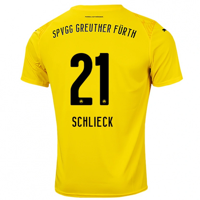 Danxen Herren Timo Schlieck #21 Trikot Gelb Schwarz Torwarttrikot 2025/26