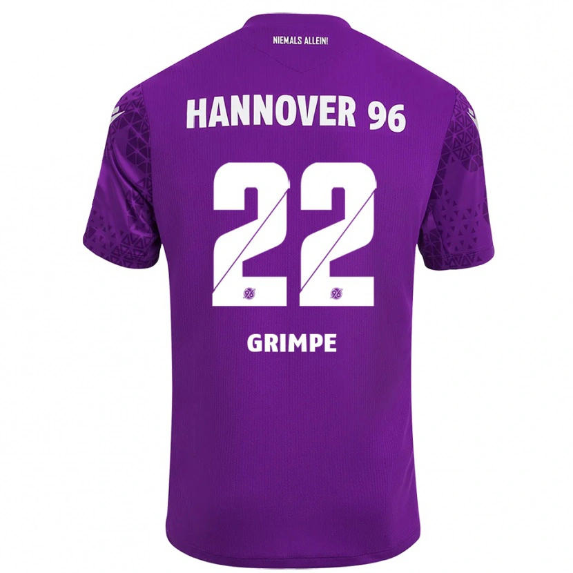Danxen Herren Luca-Joel Grimpe #22 Trikot Lila Weiß Torwarttrikot 2025/26