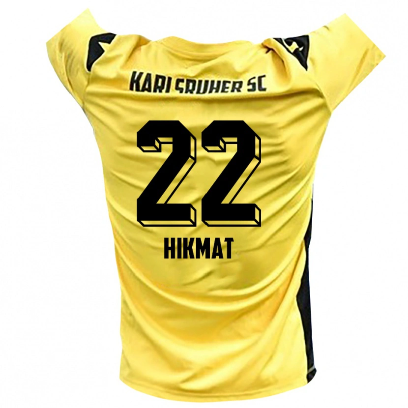 Danxen Herren Soufiane Hikmat #22 Trikot Gelb Schwarz Torwarttrikot 2025/26
