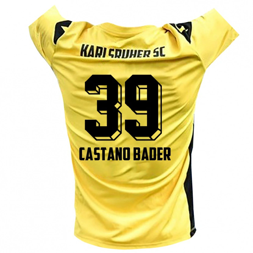 Danxen Herren Simeon Castano Bader #39 Trikot Gelb Schwarz Torwarttrikot 2025/26