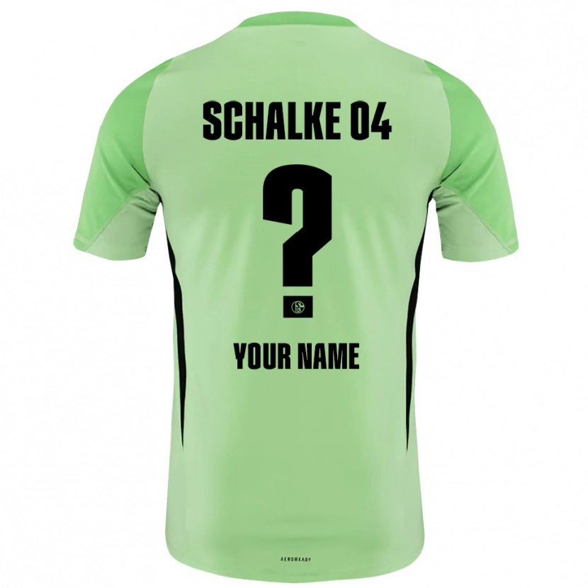 Danxen Herren Schalke 04 Hellgrün Schwarz Trikot Torwarttrikot 2025/26