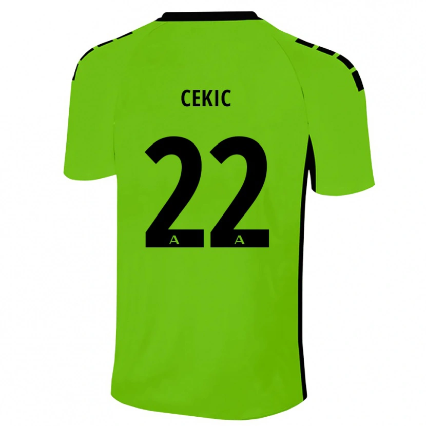 Danxen Herren Adnan Cekic #22 Trikot Grasgrün Schwarz Torwarttrikot 2025/26