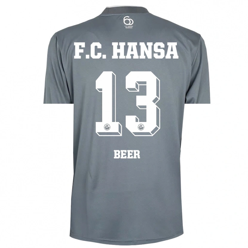 Danxen Herren Darian Beer #13 Trikot Hellgrau Weiß Torwarttrikot 2025/26