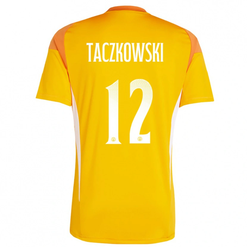 Danxen Herren Simon Taczkowski #12 Trikot Orange Weiß Torwarttrikot 2025/26
