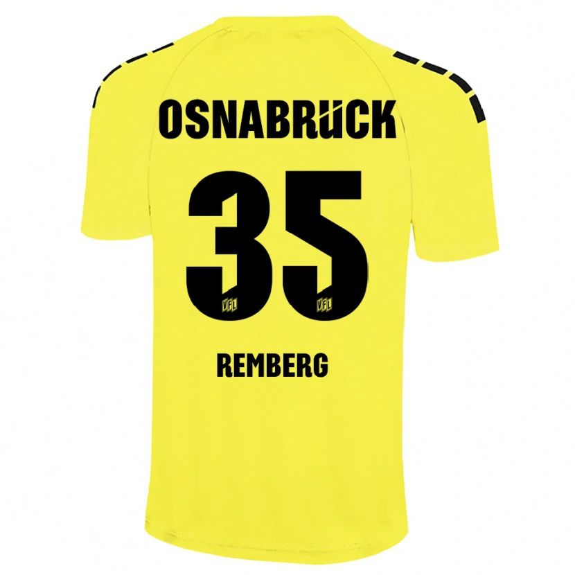 Danxen Herren Mats Remberg #35 Trikot Gelb Schwarz Torwarttrikot 2025/26