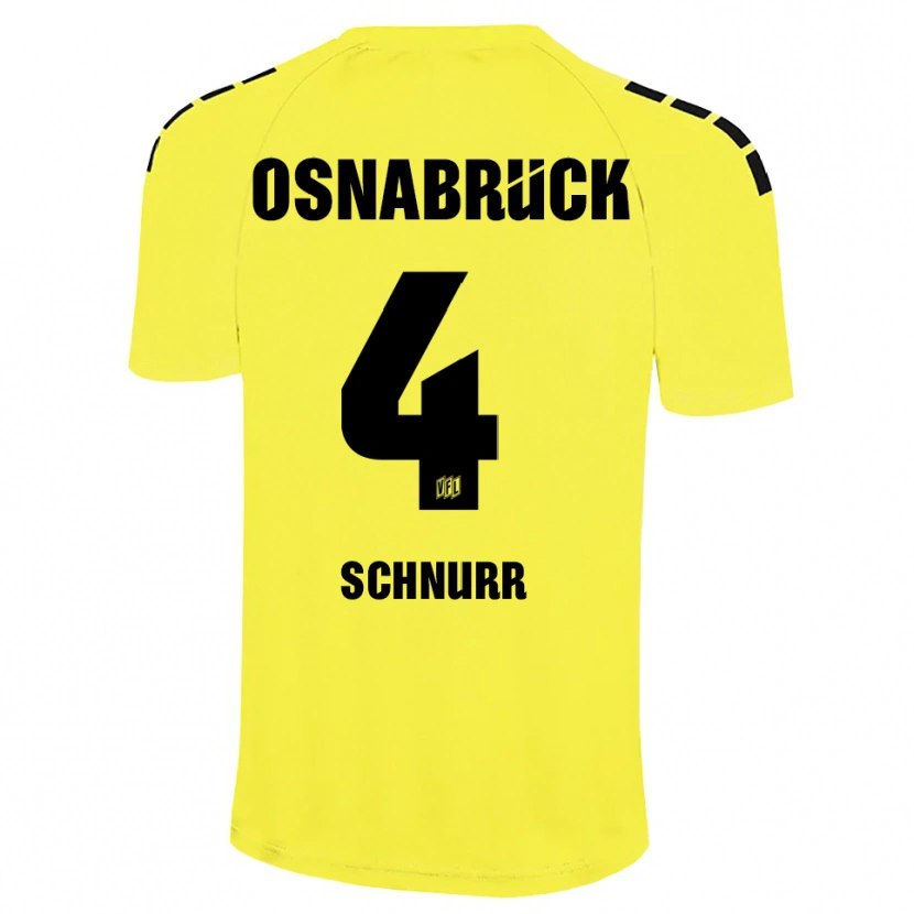 Danxen Herren Maxim Schnurr #4 Trikot Gelb Schwarz Torwarttrikot 2025/26