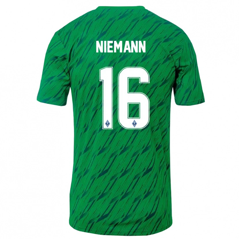 Danxen Herren Jan Niemann #16 Trikot Grün Weiß Torwarttrikot 2025/26