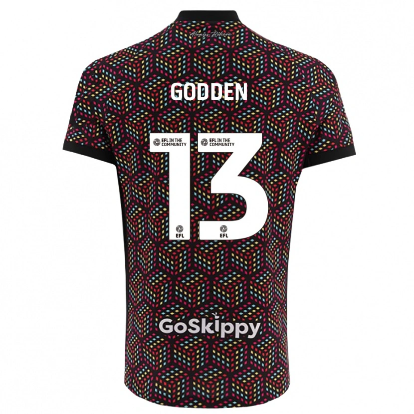 Danxen Herren Freddie Godden #13 Trikot Schwarz Weiß Torwarttrikot 2025/26