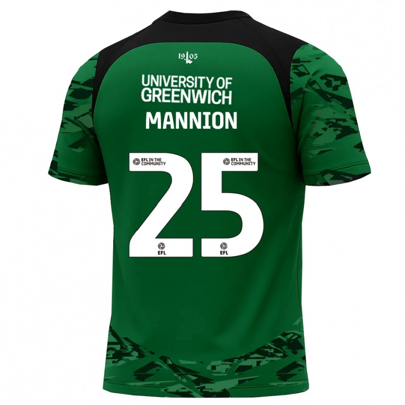 Danxen Herren Will Mannion #25 Trikot Grün Schwarz Torwarttrikot 2025/26