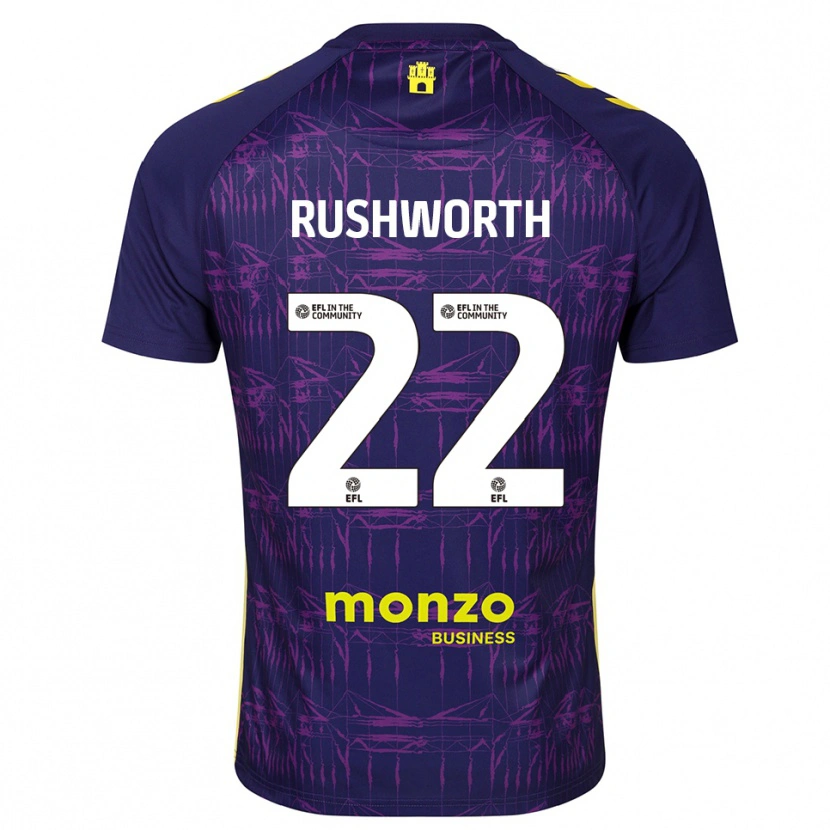 Danxen Herren Carl Rushworth #22 Trikot Violett Gelb Torwarttrikot 2025/26