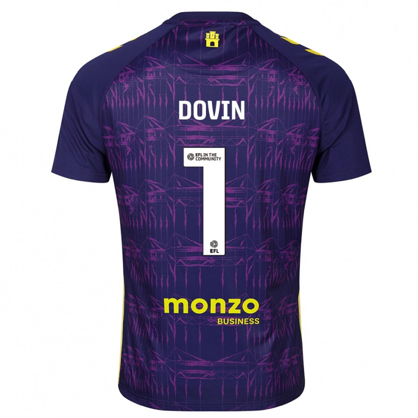 Danxen Herren Oliver Dovin #1 Trikot Violett Gelb Torwarttrikot 2025/26