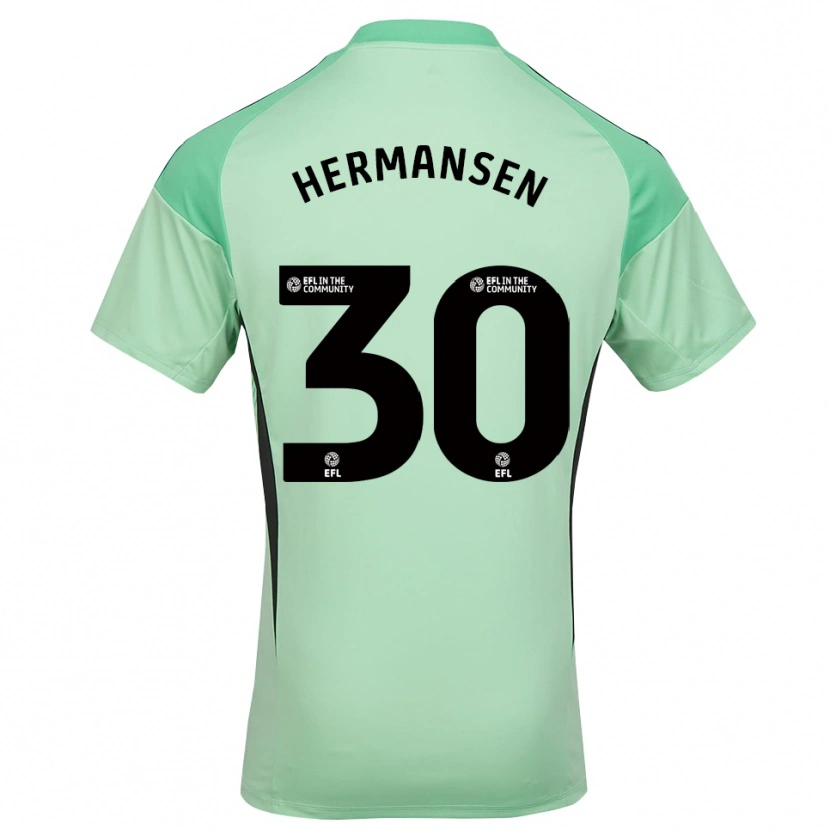 Danxen Herren Mads Hermansen #30 Trikot Hellgrün Schwarz Torwarttrikot 2025/26